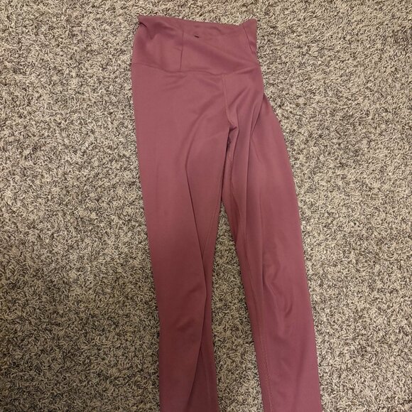 Girlfriend Collective Leggings XS Xtra Small Mauve Pink Ankle Length Polyester - Picture 1 of 3